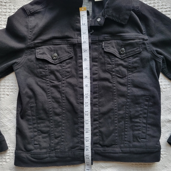 Levi's Black Button Up Denim Jacket - Picture 8 of 11